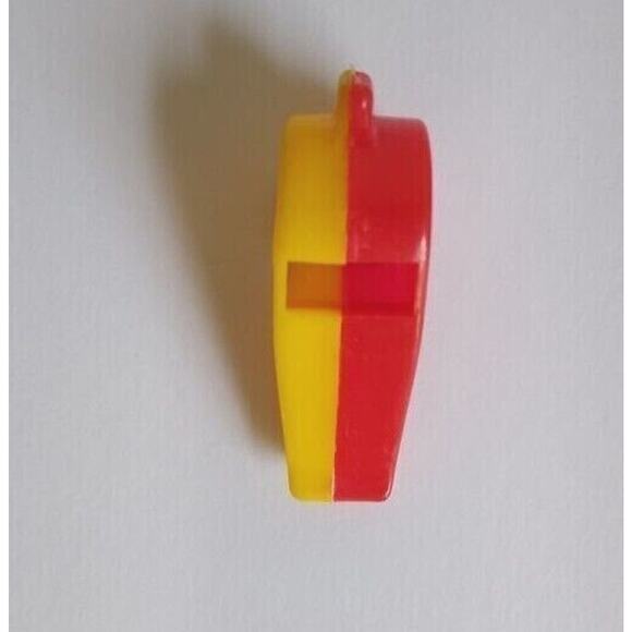 Mr Peanut Whistle Vintage 1950s Hard Plastic Embossed Planters Red & Yellow - Picture 4 of 4